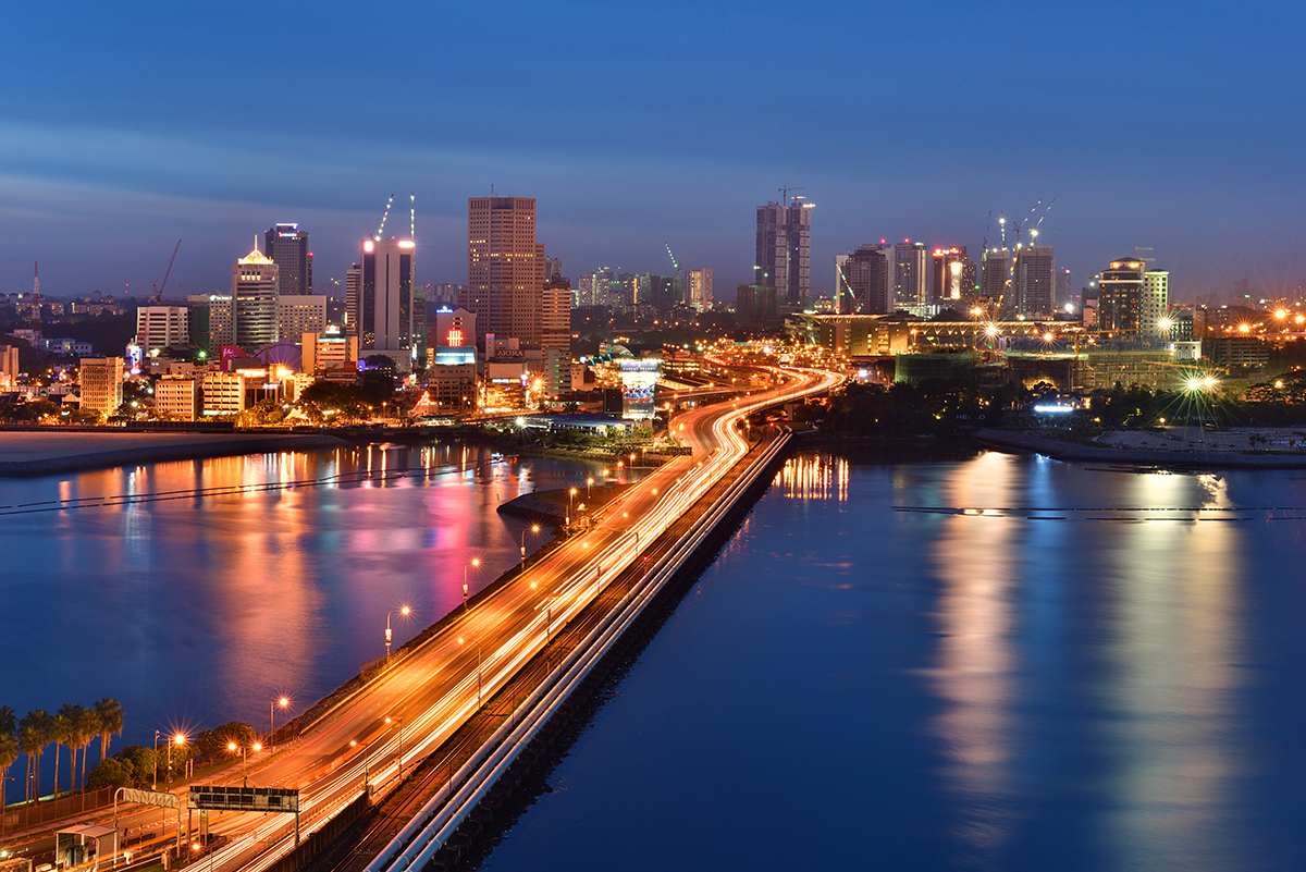 Johor Bahru at night